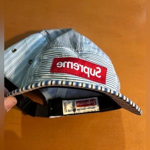 SS12 Supreme x Comme des gacons - striped camp cap